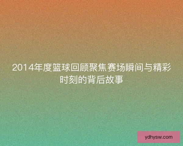 2014年度篮球回顾聚焦赛场瞬间与精彩时刻的背后故事